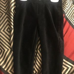Black corduroy pants